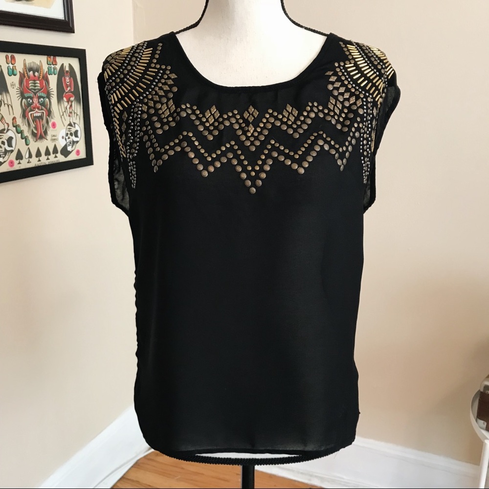Urban Outfitters Ecote Beaded Top